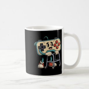 Retro Lustiger Alter Gamer 80er 90er Clic Videospi Kaffeetasse