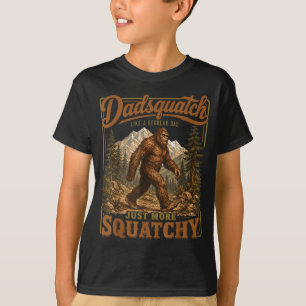 Retro lustiger Dadsquatch Sasquatch Vater Vatertag T-Shirt