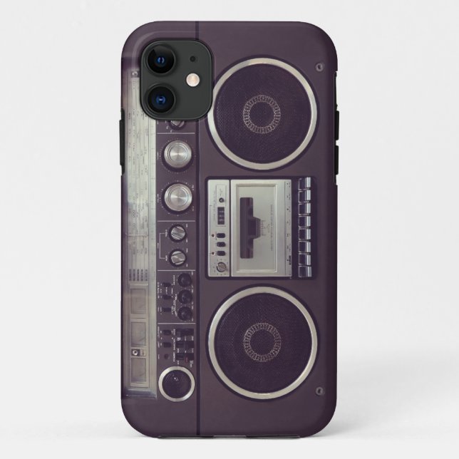 Retro lustiger Fall iPhone5 des Boombox Case-Mate iPhone Hülle (Rückseite)