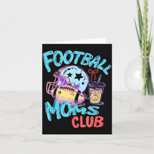 Retro lustiger Fußball-Mütter-Club Spieltag Team Karte