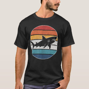 Retro lustiger Hai-Taucher-Taucher für Männer Frau T-Shirt