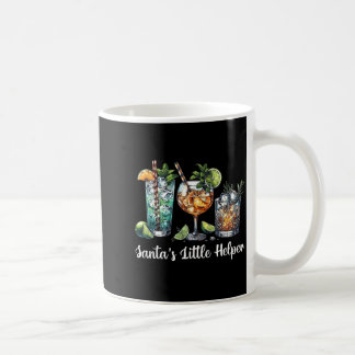 Retro Lustiger Santas Kleiner Helfer Martini Frohe Kaffeetasse