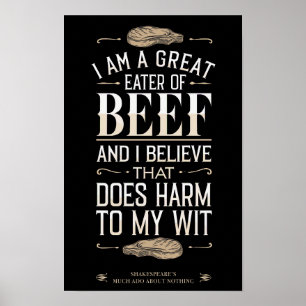 Retro-Lustiger Zitat Vintage-BBQ Schwarz Poster