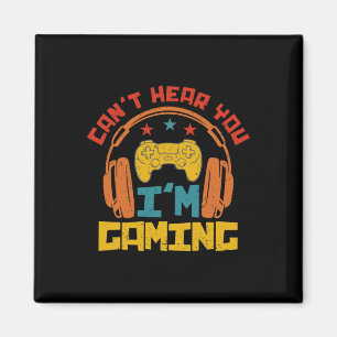 Retro Lustiges Gamer-Headset Sorry Kann Dich Nicht Magnet