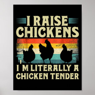 Retro Lustiges Hühnerliebhaber-Geschenk – Ich halt Poster