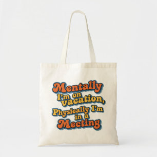 Retro-lustiges Zitat-Design-Tragetasche Tragetasche