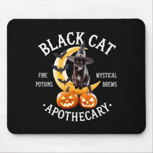 Retro M Die Katze Halloween Für Frauen Schwarze Ka Mousepad