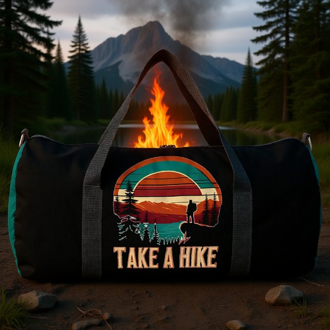 Retro Mach einen Spaziergang Duffle Bag (Von Creator hochgeladen)