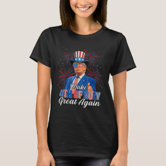 Retro machen 4. Juli wieder groß Patriotic Donal T-Shirt