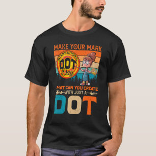 Retro machen Ihre Mark nur einen Punkt glücklich I T-Shirt