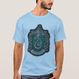 Retro mächtiges Slytherin Wappen Harry Potter   T-Shirt
