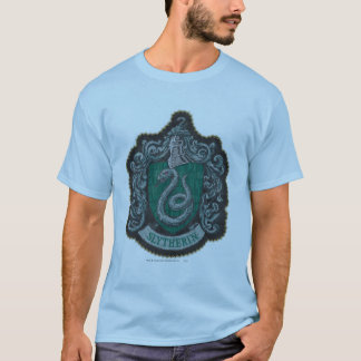 Retro mächtiges Slytherin Wappen Harry Potter | T-Shirt