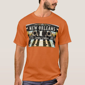 Retro Mädchen aus New Orleans City T-Shirt