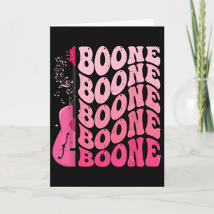 Retro Mädchen Boone Groovy Blumen Vorname Persönli Karte