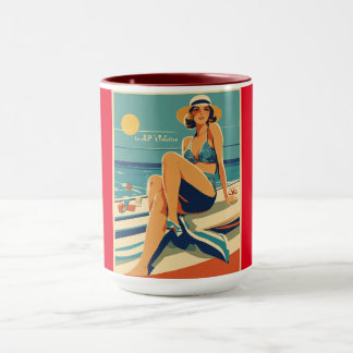 Retro-Mädchen Tasse