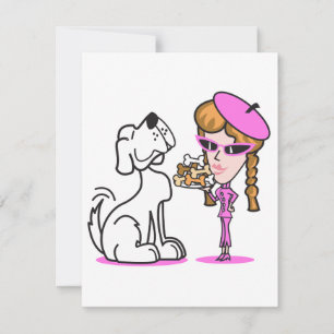 Retro-Mädchen und Haustierhund