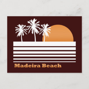 Retro Madeira Beach Postcard Postkarte