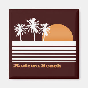 Retro Madeira-Strand-Magnet Magnet