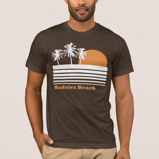 Retro Madeira-Strand-T - Shirt (Vorderseite)