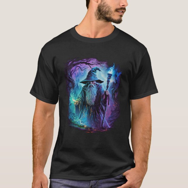 Retro Magical Wizard Fantasy 15 T-Shirt (Vorderseite)