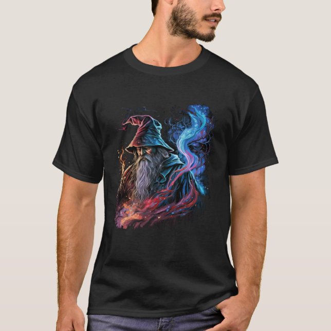 Retro Magical Wizard Fantasy 2 T-Shirt (Vorderseite)