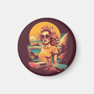 Retro-Magnet, Retro, Vintage-inspiriert Magnet