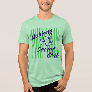 Retro-Mahjong-Social-Club-Spiel-Shirt Tri-Blend Shirt