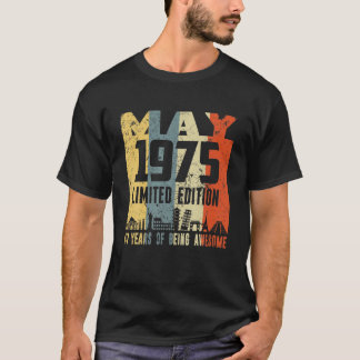 Retro Mai 1975 Funny 47. Geburtstag T-Shirt