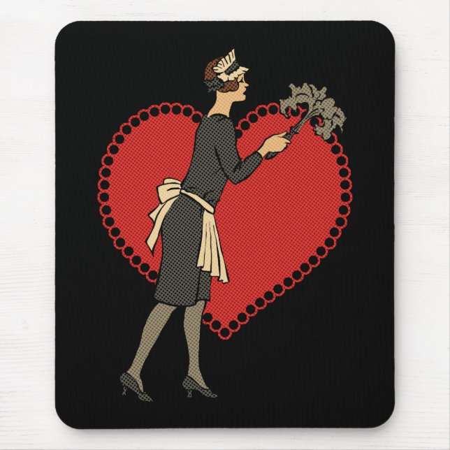 Retro Maid Mousepad (Vorne)