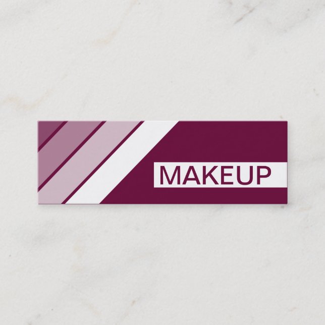 Retro MAKEUP Mini Visitenkarte (Vorderseite)