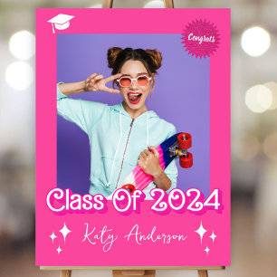 Retro Malibu Pink Doll Abschluss Poster