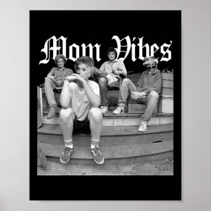 Retro Mama 90's Vibes Vintag Mother's Day Mama Thu Poster