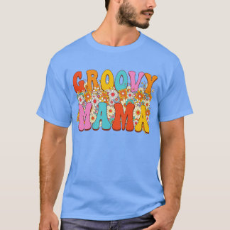 Retro Mama Familie Geburtstag 60er 70er Hippie Cos T-Shirt