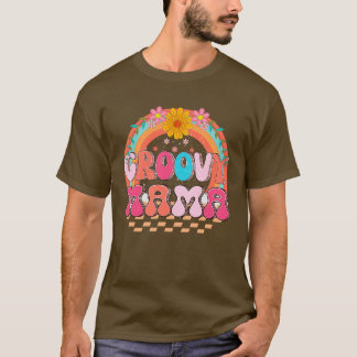 Retro Mama Familie Geburtstag 60er 70er Hippie Cos T-Shirt