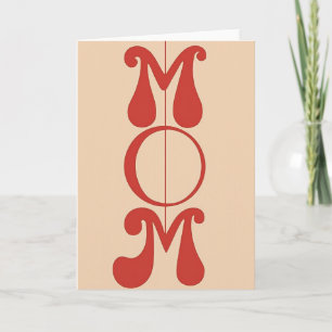 Retro-Mama-Grafikkarte Karte