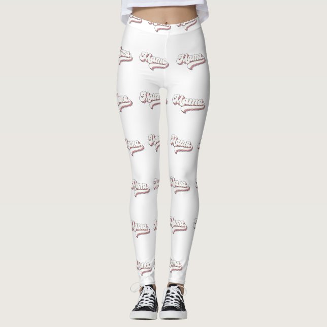 Retro Mama Leggings (Vorderseite)