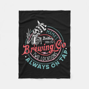 Retro Mama's Ery Brewing Co Lustige Still-Brust Sk Fleecedecke