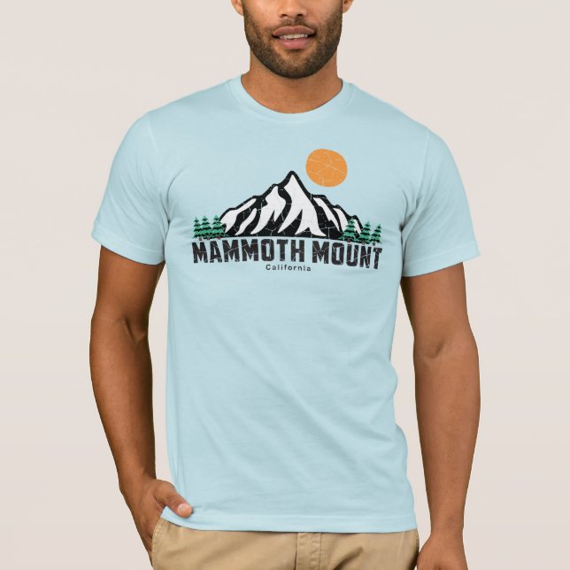 Retro Mammoth Mountain Ski Sunset T-Shirt (Vorderseite)