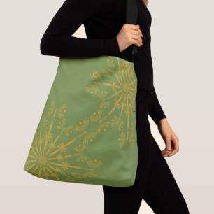 Retro Mandala Avocado Crossbody Bag Tragetaschen Mit Langen Trägern