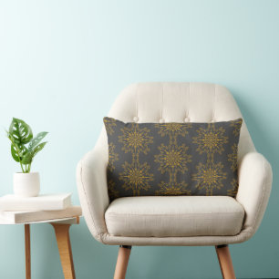 Retro Mandala Dusk Lumbar Pillow Lendenkissen