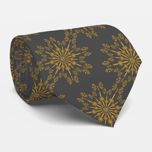 Retro Mandala Dusk Neck Tie Krawatte (Gerollt)