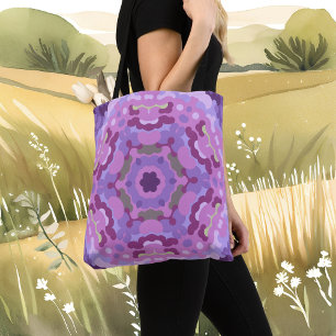 Retro Mandala Lila rosa und blau