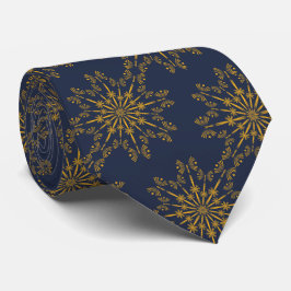 Retro Mandala Mitternacht Neck Tie Krawatte