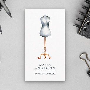 Retro Mannequin Dress Form Fashion Stylist Visitenkarte