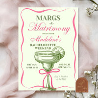 Retro Margaritas und Matrimony Bachelorette