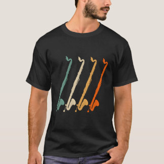 Retro-Marschblaskapelle-Bassklarinette T-Shirt