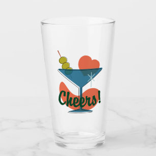 Retro Martini Madness Cheers and Biere Glas