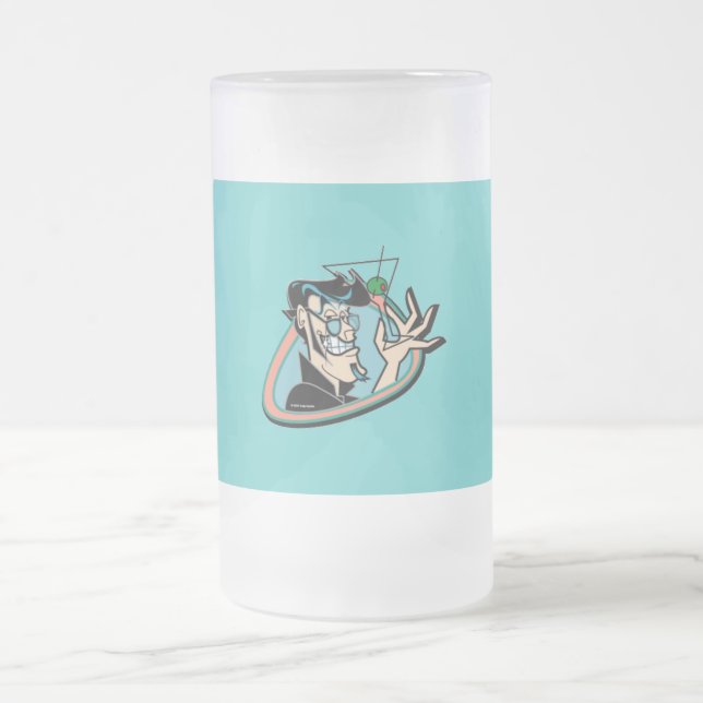 Retro Martini-Mann-Glas 1950 Mattglas Bierglas (Mittel)
