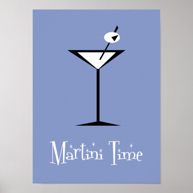 Retro Martini Poster (Vorne)