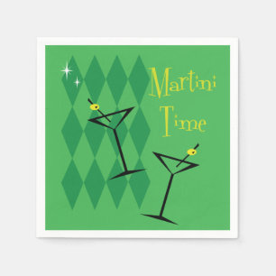 Retro Martini Serviette